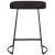 Scaune de bar 2 buc Negru 46x38x52 cm lemn masiv de mango GartenMobel Dekor