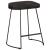 Scaune de bar 2 buc Negru 46x38x52 cm lemn masiv de mango GartenMobel Dekor