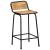 Scaune de bar 2 buc 46x35,5x80 cm Lemn masiv Mango brut GartenMobel Dekor