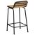 Scaune de bar 4 buc 46x35,5x80 cm Lemn masiv Mango brut GartenMobel Dekor