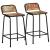 Scaune de bar 2 buc 46x35,5x80 cm lemn masiv recuperat GartenMobel Dekor