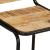 Scaune de bar 2 buc 46x35,5x70 cm Lemn masiv Mango brut GartenMobel Dekor