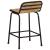 Scaune de bar 2 buc 46x35,5x70 cm Lemn masiv Mango brut GartenMobel Dekor