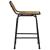 Scaune de bar 2 buc 46x35,5x70 cm Lemn masiv Mango brut GartenMobel Dekor