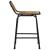 Scaune de bar 4 buc 46x35,5x70 cm lemn masiv Mango brut GartenMobel Dekor