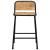 Scaune de bar 4 buc 46x35,5x70 cm lemn masiv Mango brut GartenMobel Dekor