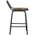 Scaune de bar 2 buc 46x35,5x70 cm lemn masiv recuperat GartenMobel Dekor