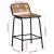 Scaune de bar 4 buc 46x35,5x70 cm lemn masiv recuperat GartenMobel Dekor