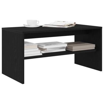 Dulap TV Stejar Negru 80x40x40 cm Lemn prelucrat GartenMobel Dekor