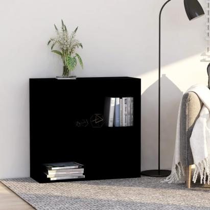 Bibliotecă, negru, 80x30x76,5 cm, lemn prelucrat GartenMobel Dekor