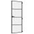 Ușă de interior negru 76x201,5 cm sticlă securiz./aluminiu slim GartenMobel Dekor