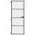 Ușă de interior negru 76x201,5 cm sticlă securiz./aluminiu slim GartenMobel Dekor