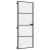 Ușă de interior negru 76x201,5 cm sticlă securiz./aluminiu slim GartenMobel Dekor