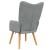 Scaun de relaxare, gri deschis, material textil GartenMobel Dekor