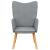 Scaun de relaxare, gri deschis, material textil GartenMobel Dekor