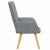Scaun de relaxare, gri deschis, material textil GartenMobel Dekor