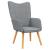 Scaun de relaxare, gri deschis, material textil GartenMobel Dekor