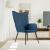 Scaun de relaxare, albastru, material textil GartenMobel Dekor