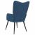 Scaun de relaxare, albastru, material textil GartenMobel Dekor