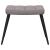 Scaun de relaxare cu taburet, gri taupe, textil GartenMobel Dekor