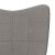 Scaun de relaxare cu taburet, gri taupe, textil GartenMobel Dekor