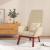 Scaun de relaxare, crem, material textil GartenMobel Dekor