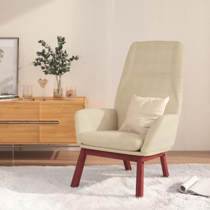 Scaun de relaxare, crem, material textil GartenMobel Dekor