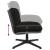 Scaun de birou pivotant, negru, material textil GartenMobel Dekor