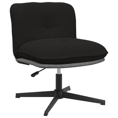 Scaun de birou pivotant, negru, material textil GartenMobel Dekor