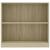 Bibliotecă, stejar sonoma, 80x24x75 cm, lemn prelucrat GartenMobel Dekor