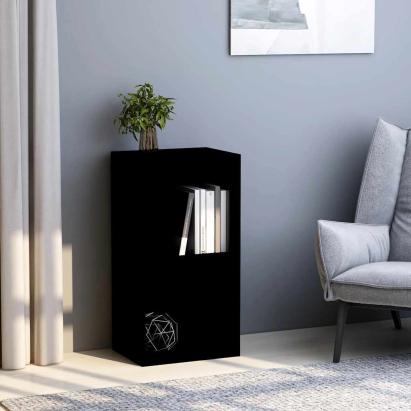 Bibliotecă, negru, 40x30x76,5 cm, lemn prelucrat GartenMobel Dekor