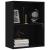 Bibliotecă, negru, 60x30x76,5 cm, lemn prelucrat GartenMobel Dekor