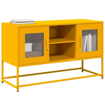 Dulap TV, galben muștar, 100,5x39x60,5 cm, oțel GartenMobel Dekor