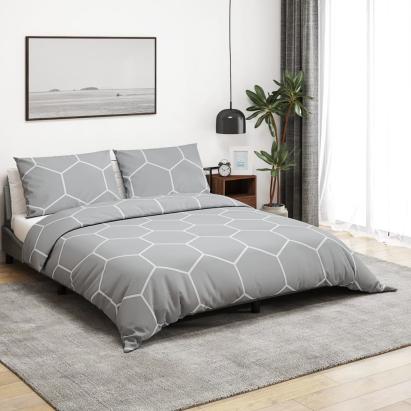 Set cu husă de pilotă, gri, 260x240 cm, bumbac GartenMobel Dekor