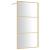 Paravan de duș walk-in auriu 115x195 cm sticlă ESG transparentă GartenMobel Dekor