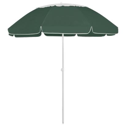 Umbrelă de soare de plajă, verde, 300 cm GartenMobel Dekor