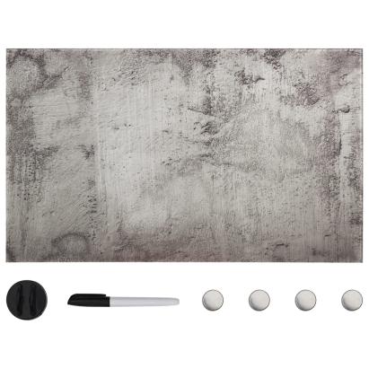 Tablă magnetică de perete, 100x60 cm, sticlă GartenMobel Dekor