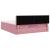 Cadru de pat otoman cu saltea roz 160x200cm catifea GartenMobel Dekor