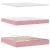 Cadru de pat otoman cu saltea roz 160x200cm catifea GartenMobel Dekor