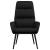 Scaun de relaxare, negru, material textil GartenMobel Dekor