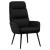 Scaun de relaxare, negru, material textil GartenMobel Dekor