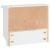 Suport pentru haine "SANDNES" alb 45x12x35 cm lemn masiv de pin GartenMobel Dekor