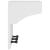 Suport pentru haine "SANDNES" alb 43x30x42 cm lemn masiv de pin GartenMobel Dekor