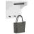 Suport pentru haine "SANDNES" alb 43x30x42 cm lemn masiv de pin GartenMobel Dekor