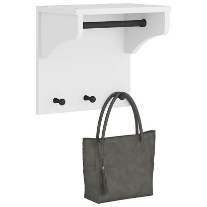 Suport pentru haine "SANDNES" alb 43x30x42 cm lemn masiv de pin GartenMobel Dekor