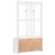 Arborele „SANDENS” alb 87x40x159,5 cm lemn masiv de pin GartenMobel Dekor