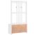 Arborele „SANDENS” alb 87x40x159,5 cm lemn masiv de pin GartenMobel Dekor