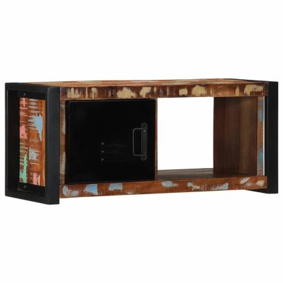 Dulap TV 80x30x35 cm lemn masiv recuperat GartenMobel Dekor