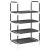 Suport pantofi 4 niveluri negru 44x28x77 cm țesătură nețesă GartenMobel Dekor