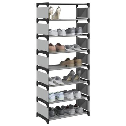 Suport pantofi cu 8 niveluri, gri 54x28x124 cm, nețesut GartenMobel Dekor